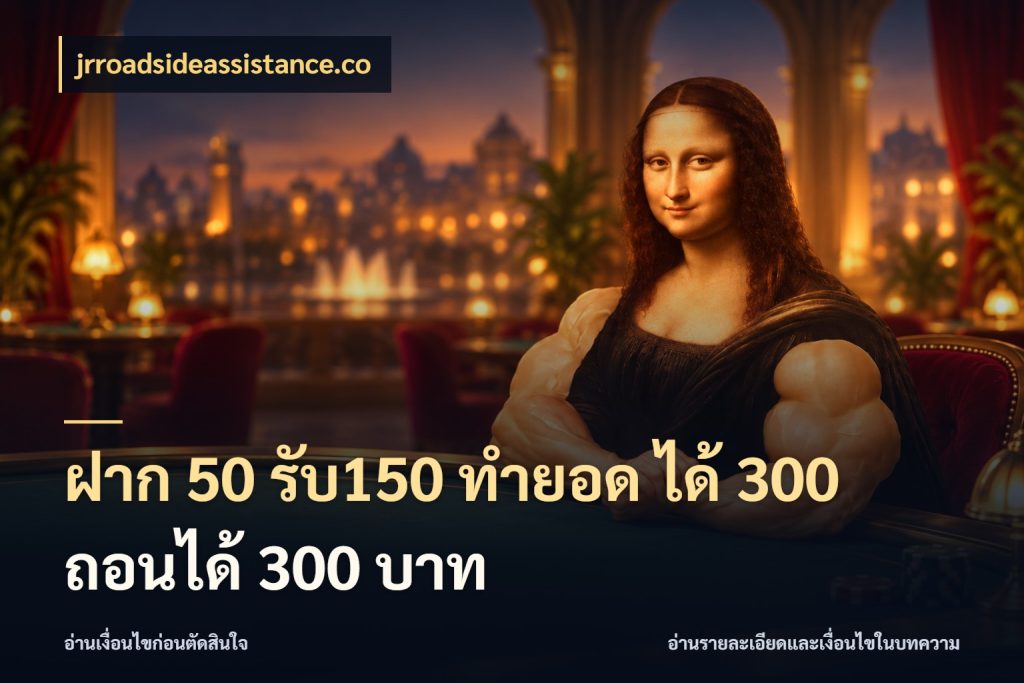 ฝาก 50 รับ150 ทำยอด ได้ 300 ถอนได้ 300 บาท jrroadsideassistance.co จับคู่โบนัสกับสไตล์เกมที่ชอบ