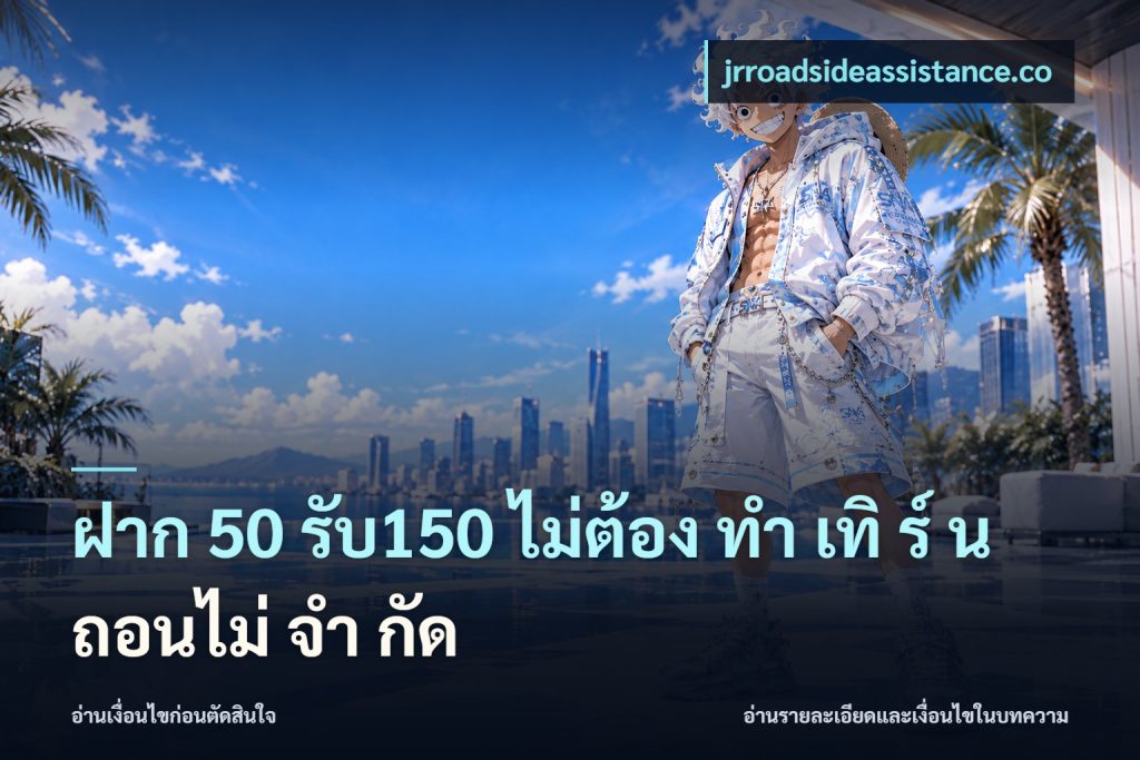 ฝาก 50 รับ150 ไม่ต้อง ทํา เทิ ร์ น ถอนไม่ จํา กัด