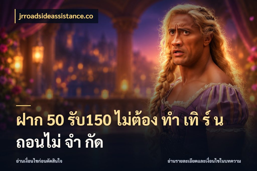 ฝาก 50 รับ150 ไม่ต้อง ทํา เทิ ร์ น ถอนไม่ จํา กัด jrroadsideassistance.co จับประเด็นยอดรับก่อนเลือกความสนุก