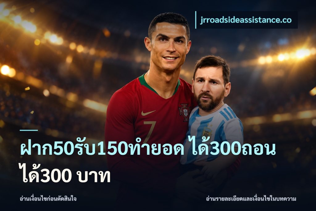 ฝาก50รับ150ทํายอด ได้300ถอนได้300 บาท