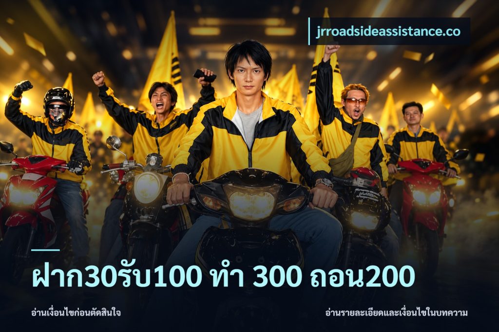 ฝาก30รับ100 ทํา 300 ถอน200