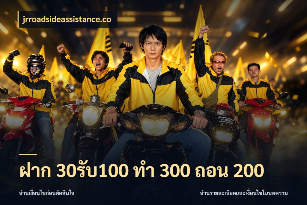 ฝาก 30รับ100 ทํา 300 ถอน 200 จับประเด็นยอดรับก่อนเลือกความสนุก สไตล์ jrroadsideassistance.co